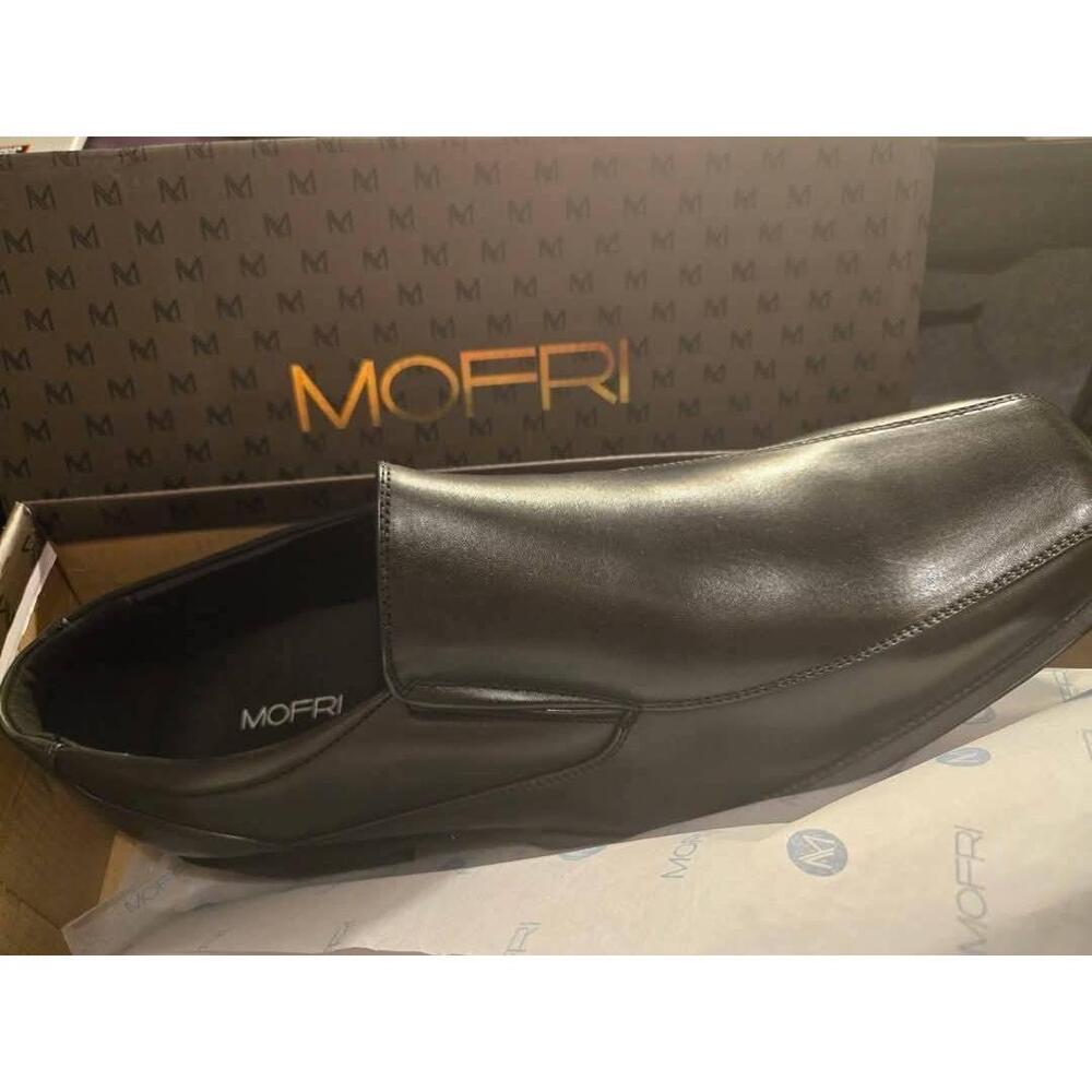 NWT Mofri Black Slip On Loafer Dress Shoes Waterproof Size 13